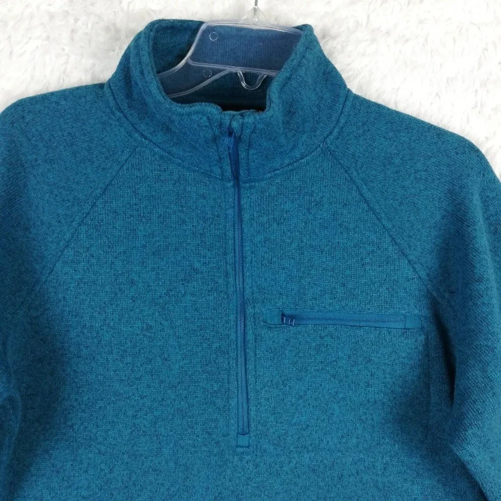 Under‎ Armour Womens Jacket Storm Coldgear Fitted Blue 1/2 Zip Waist Length L